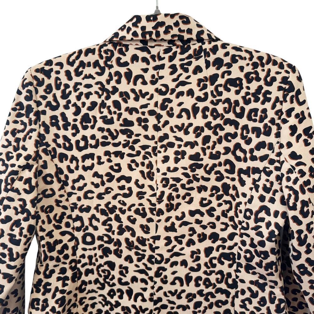 1901 Nordstrom Animal Print Blazer in "Beige Shadow Leopard" Size 6 - Picture 6 of 8